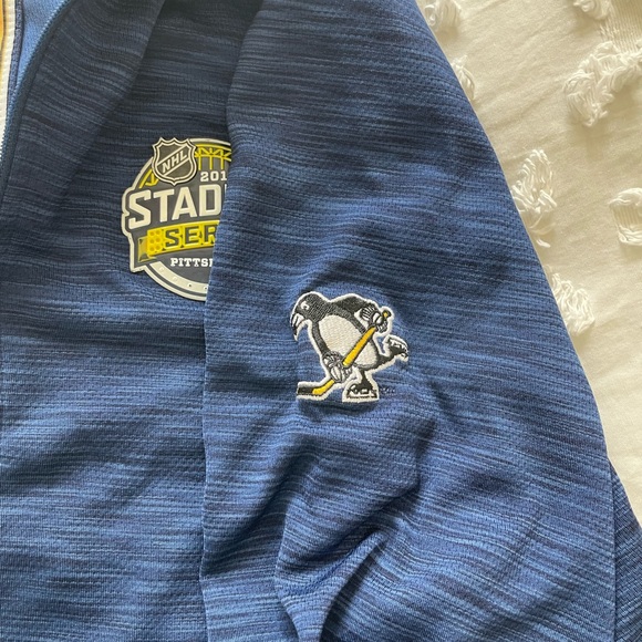 Pittsburg Penguins NHL 2017 Stadium Series navy blue pullover Size M SKU 49 - Picture 6 of 9
